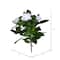 14.5" White Artificial Polyester Gardenia Flower Bush
